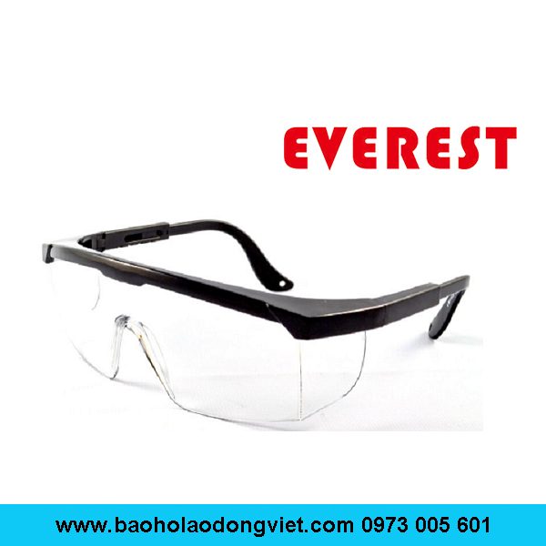 Kính bảo hộ EV105 màu trắng, kính chống bụi EV105 màu trắng, kính bảo hộ chống bụi, kính chống bụi EV105, kính chống tia uv EV105
