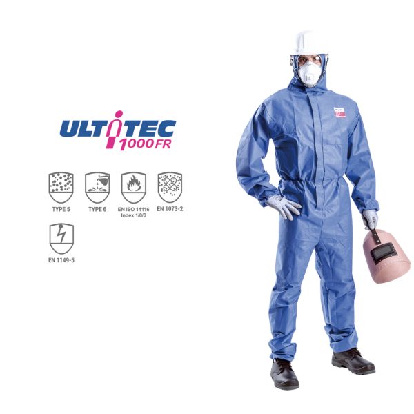 Quần áo chống hóa chất Ultitec 1000FR, Quần áo chống hóa chất Ultitec, áo liền quần chống hóa chất Ultitec 1000FR, Ultitec 1000FR