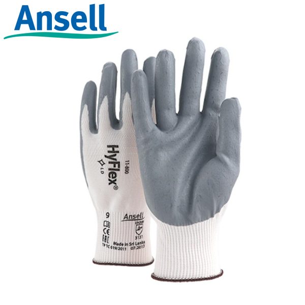 Găng tay đa dụng Ansell Hyflex 11-800, Găng tay cơ khí đa năng Ansell Hyflex 11-800, Găng tay Ansell Hyflex 11-800, Găng tay chịu dầu Ansell Hyflex 11-800