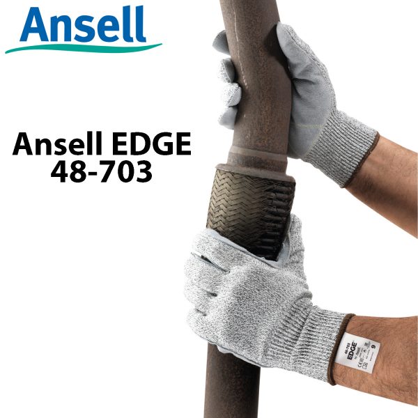 Găng tay chống cắt cấp 5 Ansell EDGE 48-703, Găng tay cơ khí đa năng Ansell EDGE 48-703, Găng tay chống cắt Ansell EDGE 48-703, Găng tay Ansell EDGE 48-703, Găng tay chịu dầu Ansell EDGE 48-703