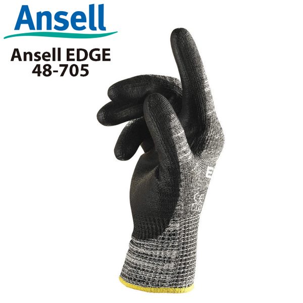 Găng tay chống cắt cấp 5 Ansell EDGE 48-705, Găng tay cơ khí đa năng Ansell EDGE 48-705, Găng tay chống cắt Ansell EDGE 48-705, Găng tay Ansell EDGE 48-705, Găng tay chịu dầu Ansell EDGE 48-705